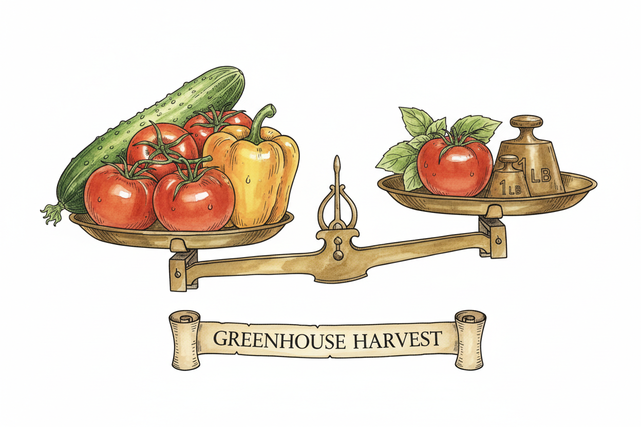 Expected Yields of Greenhouse Crops Over a Season
