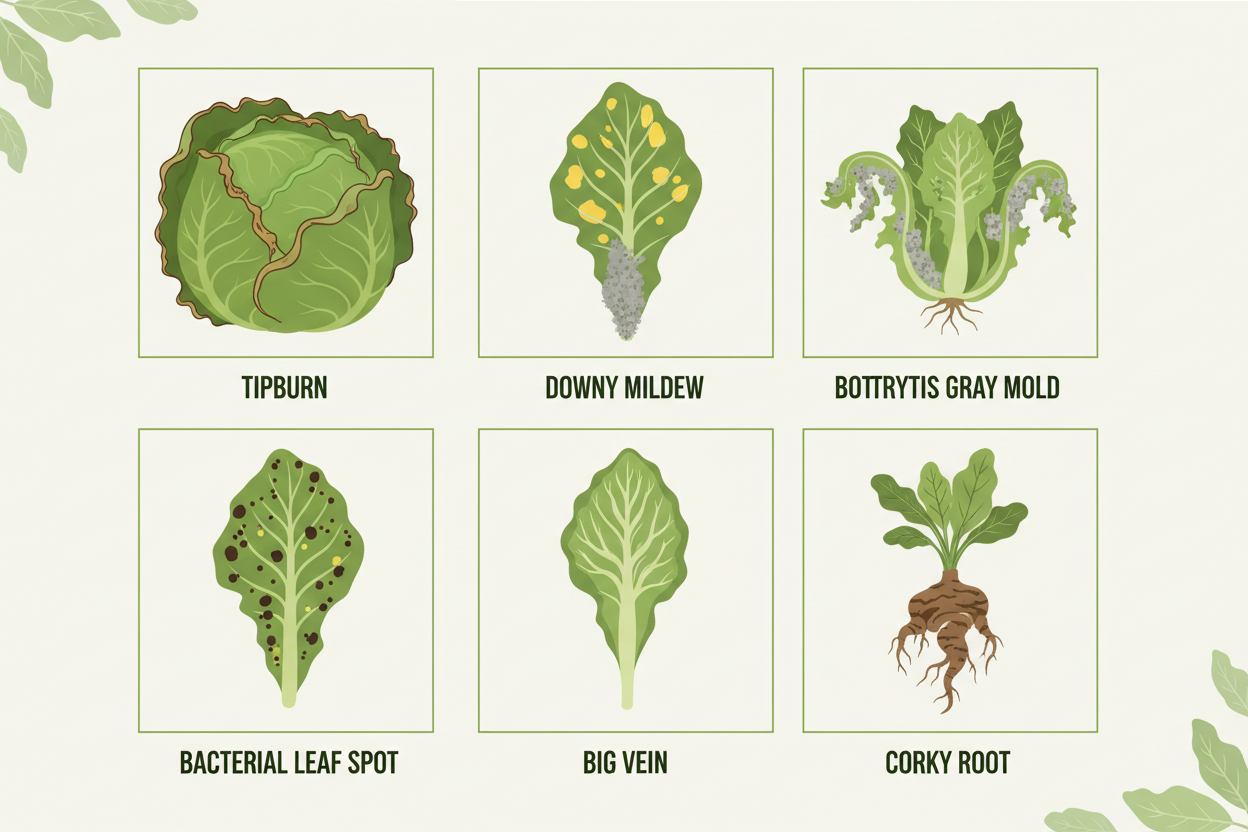 Lettuce Disease Identification Guide for Greenhouse Growers