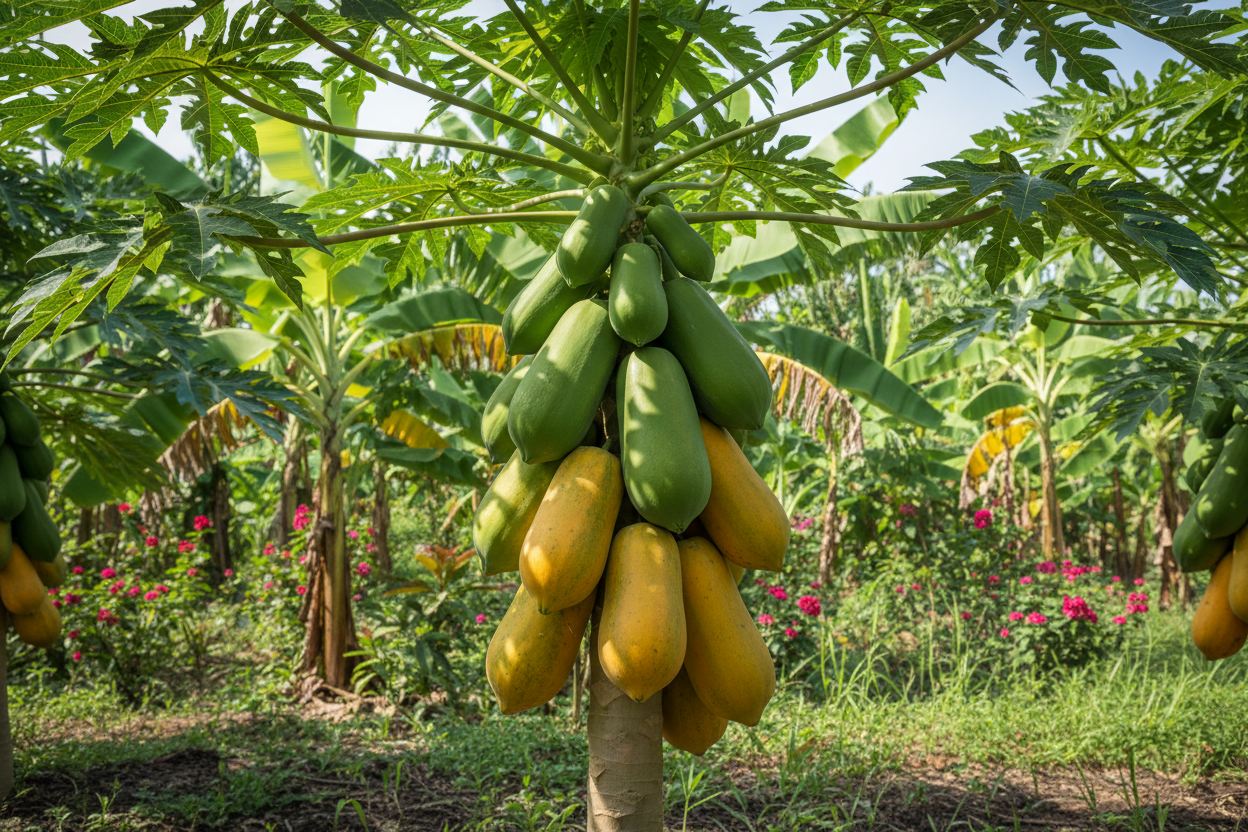Papaya Production: A Grower's Guide to Varieties, Cultivation, and Harvest